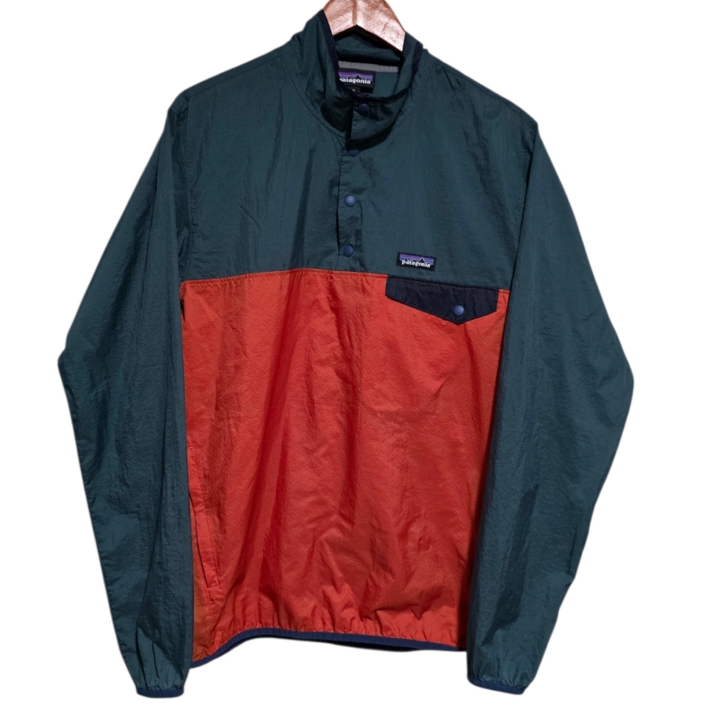 Patagonia Houdini Snap-T Pullover Sunset Orange Size Medium